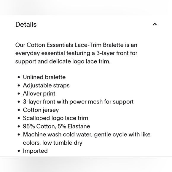 Savage X Fenty Cotton Essentials Black Caviar Logo Bralette - Picture 8 of 10